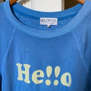 Wildfox hello sweatshirt sz L large